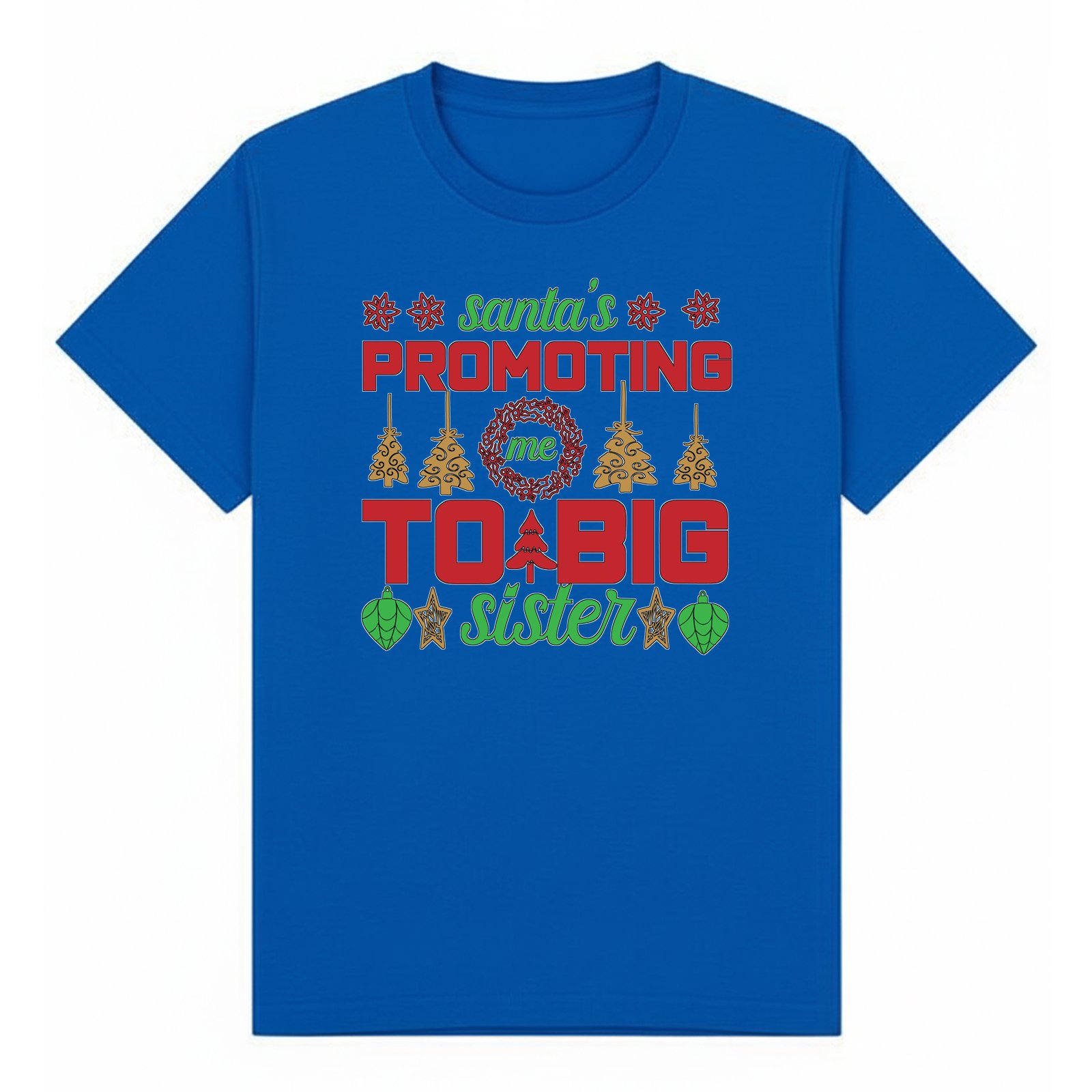 BGSIS74 artwork on royal T-shirt