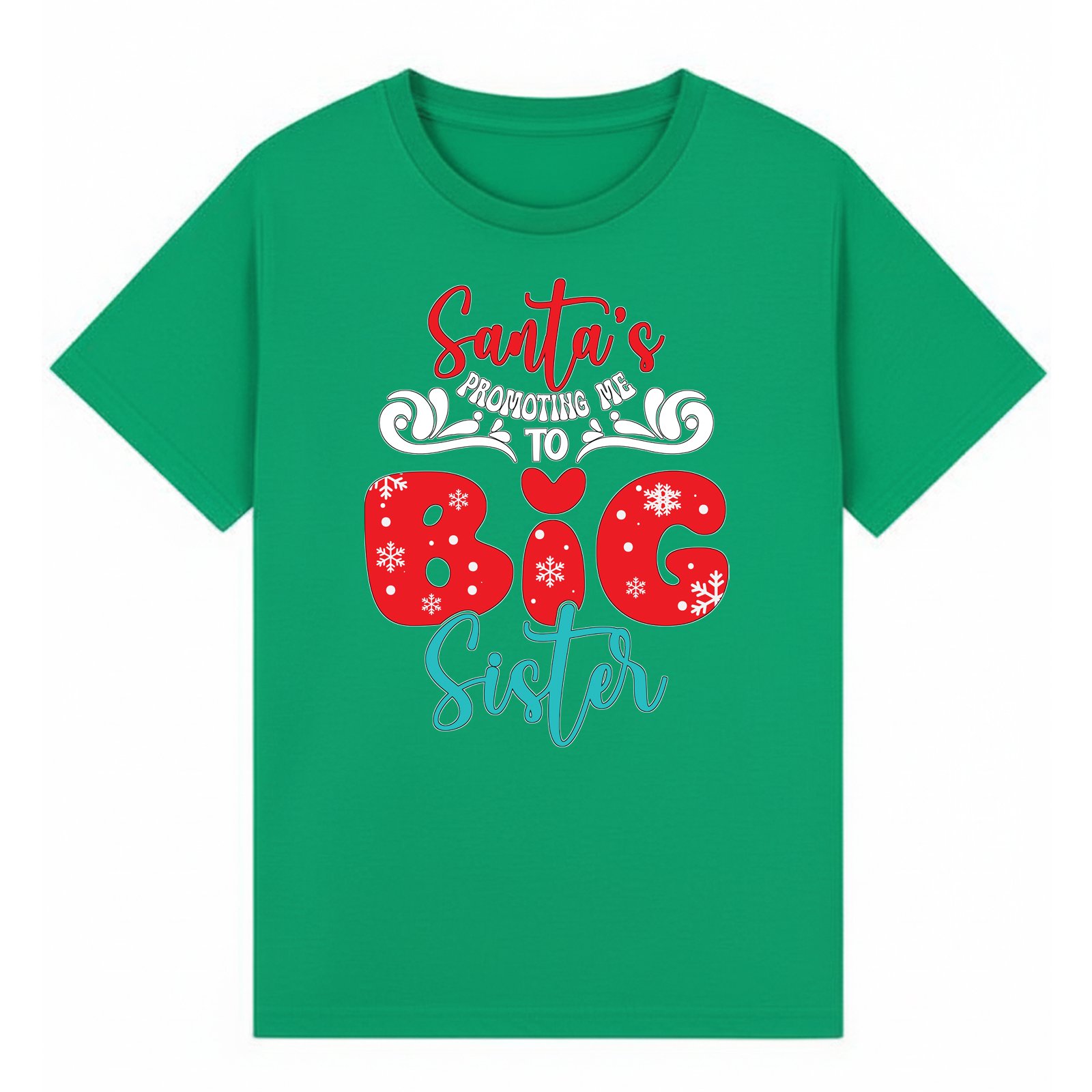 BGSIS75 artwork on irish green T-shirt
