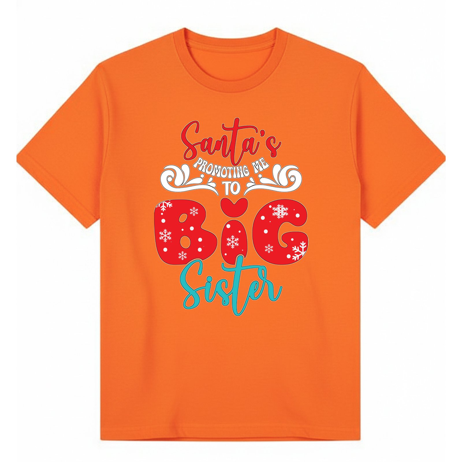 BGSIS75 artwork on orange T-shirt