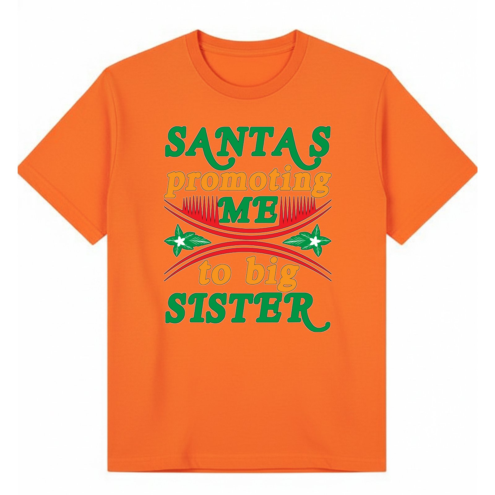 BGSIS76 artwork on orange T-shirt