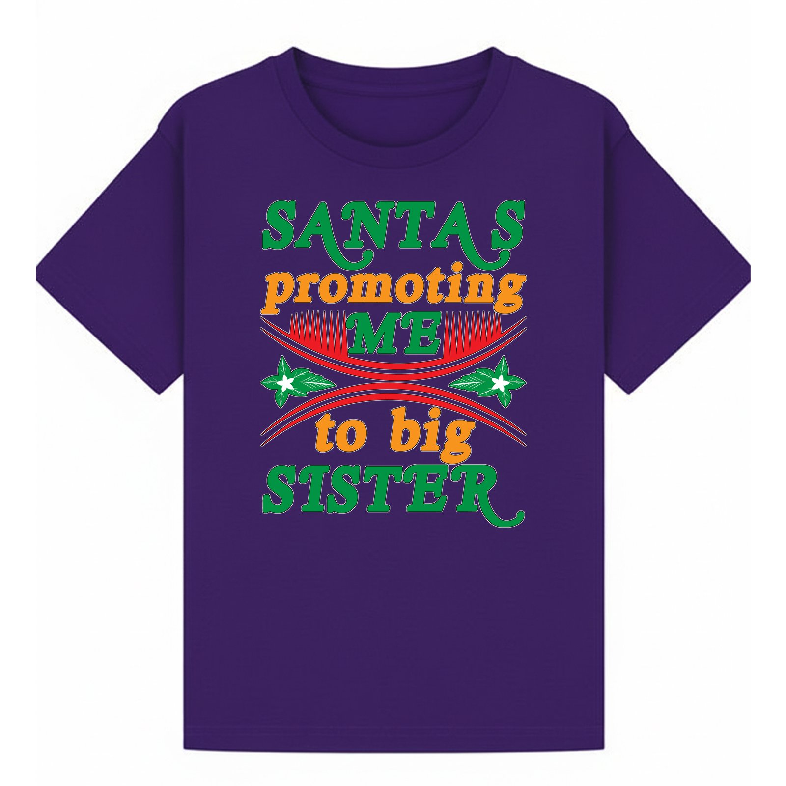 BGSIS76 artwork on purple T-shirt
