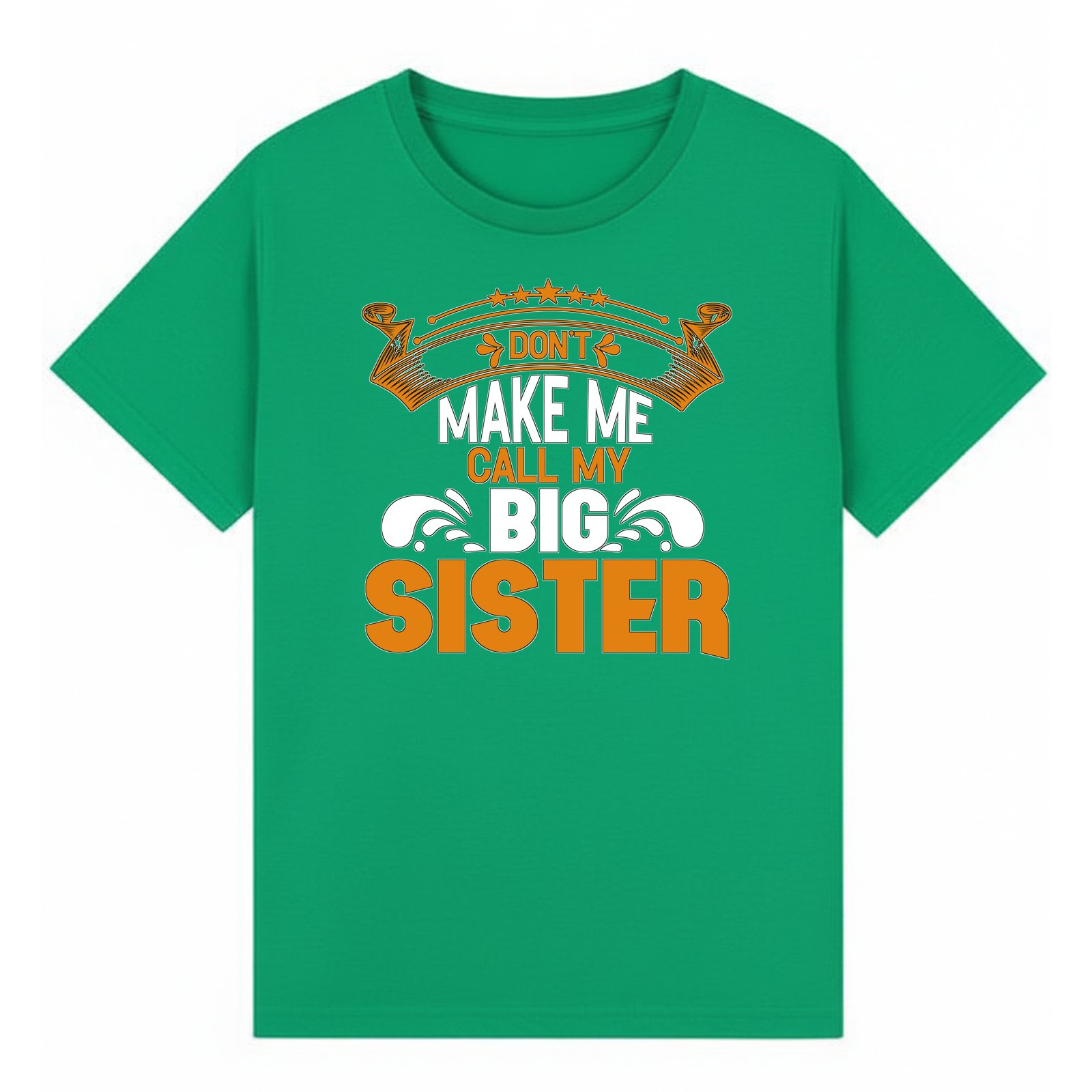 BGSIS80 artwork on irish green T-shirt