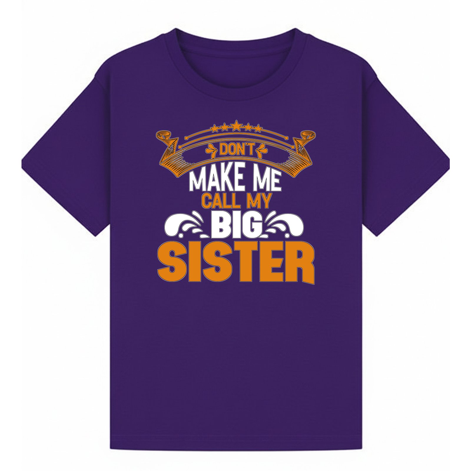 BGSIS80 artwork on purple T-shirt