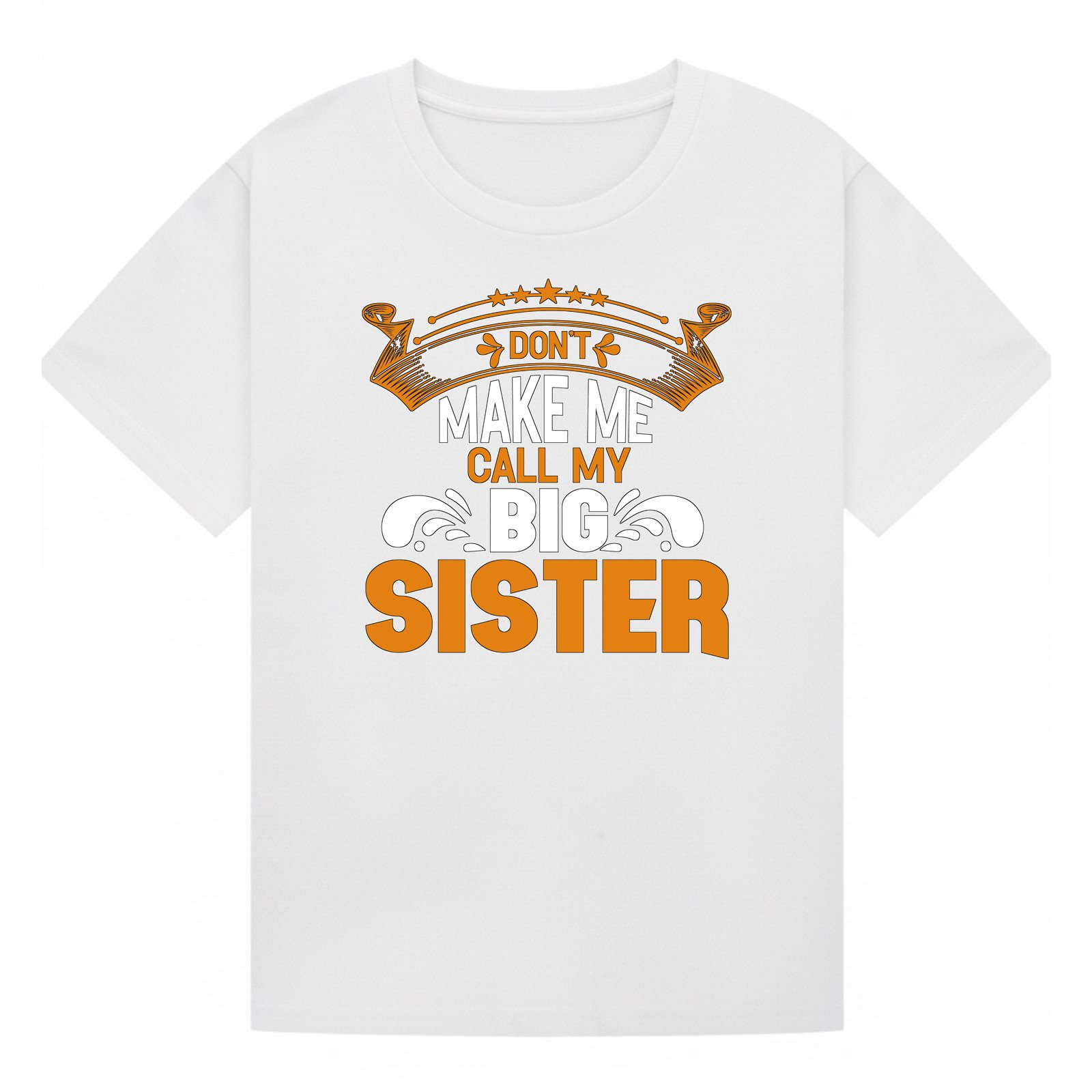 BGSIS80 artwork on white T-shirt