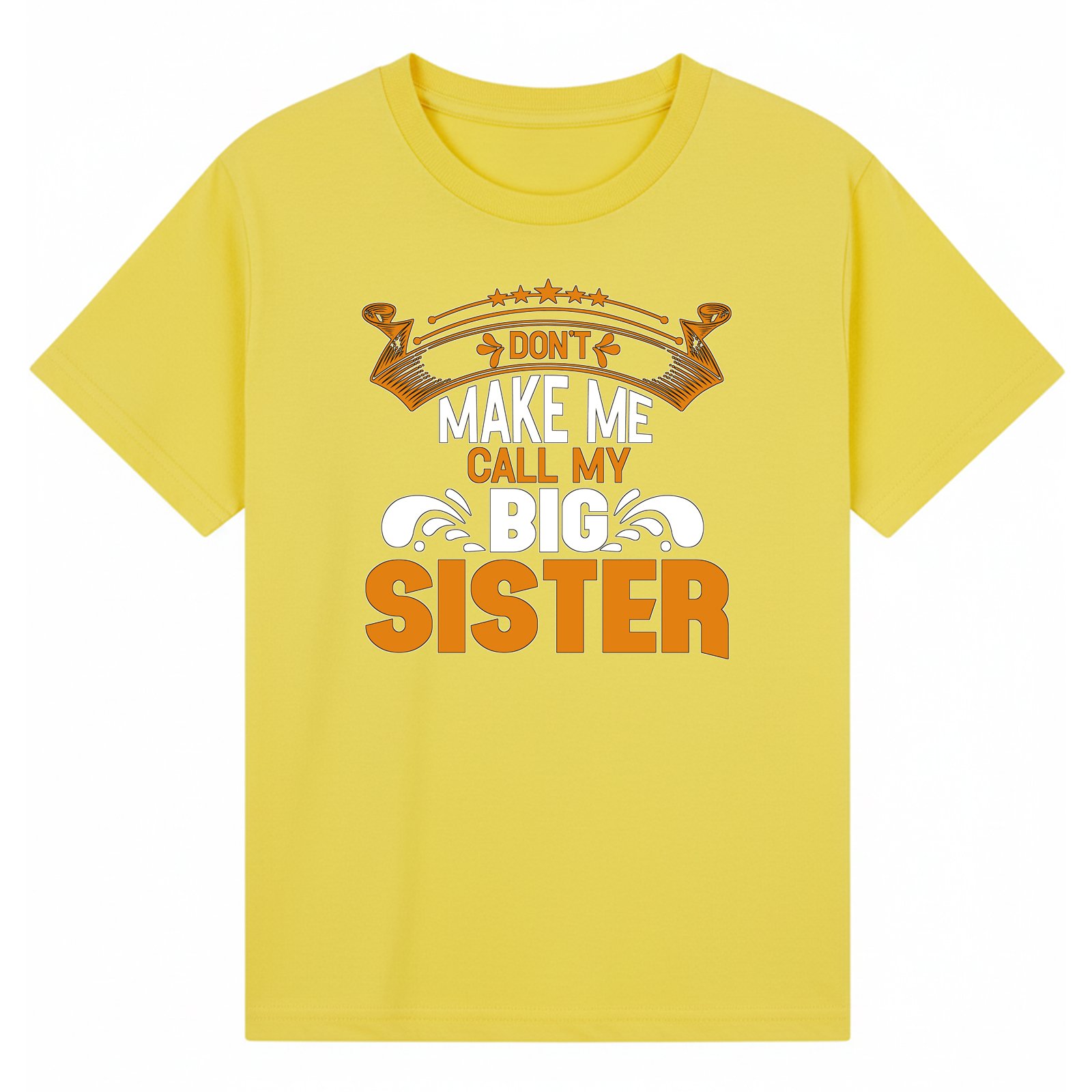 BGSIS80 artwork on yellow T-shirt