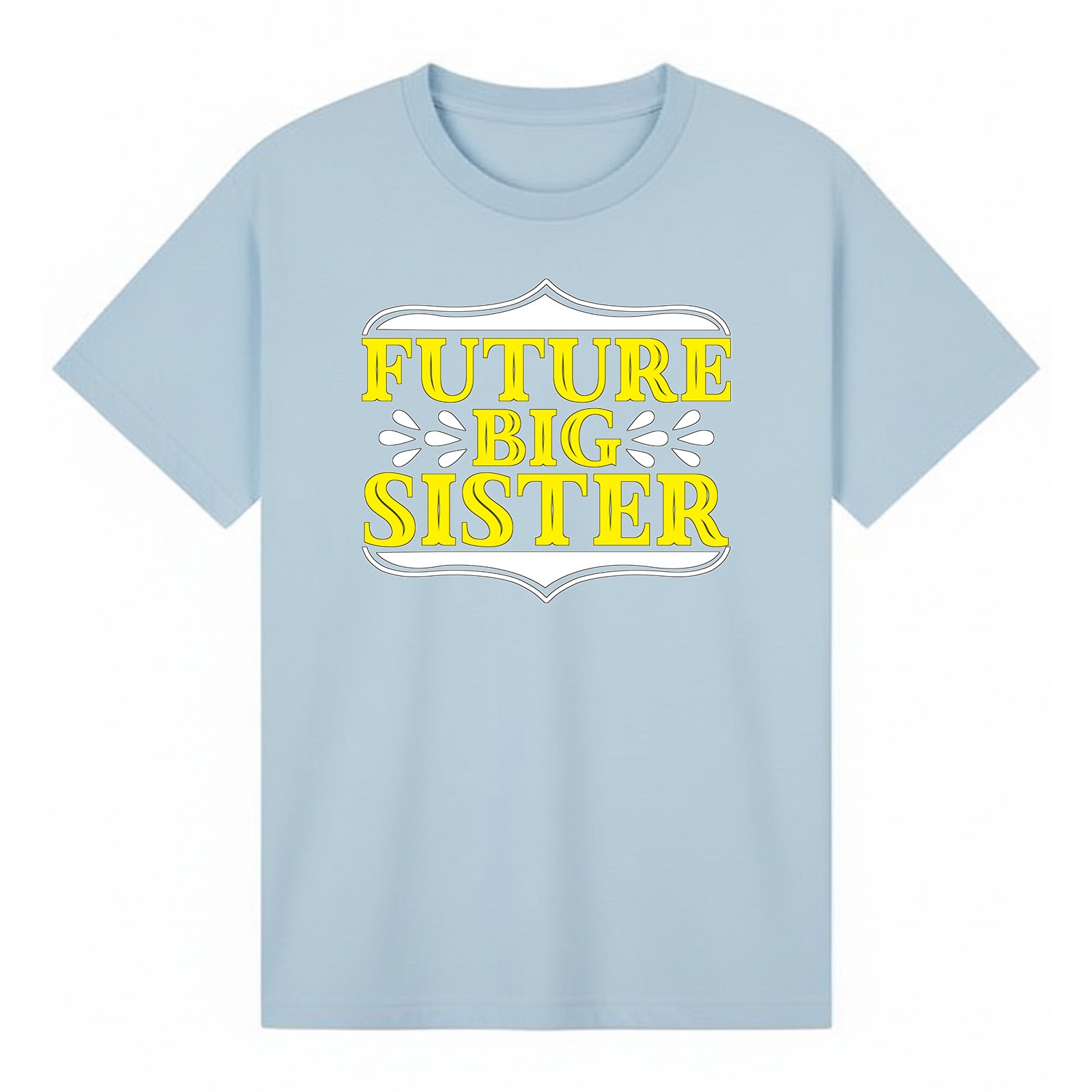 BGSIS82 artwork on light blue T-shirt