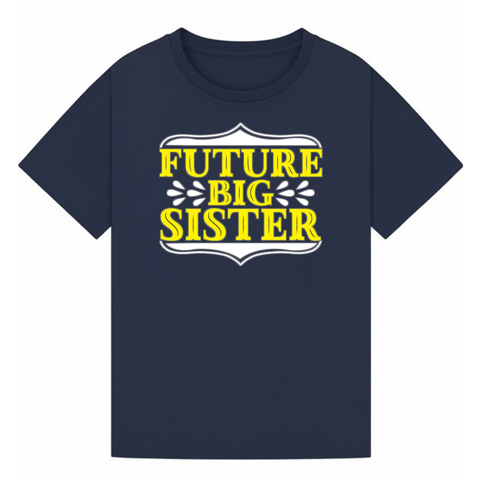 BGSIS82 artwork on navy T-shirt