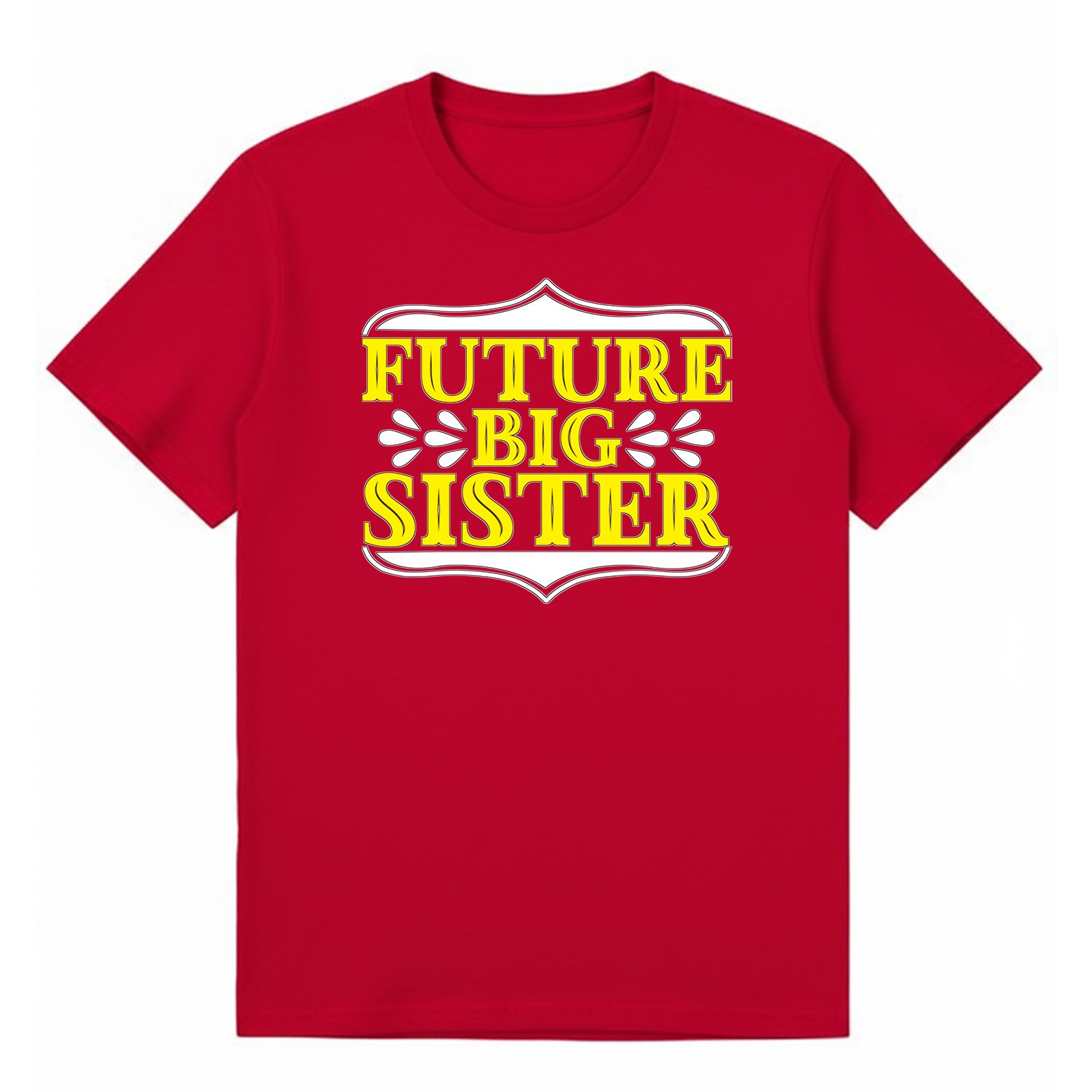 BGSIS82 artwork on red T-shirt