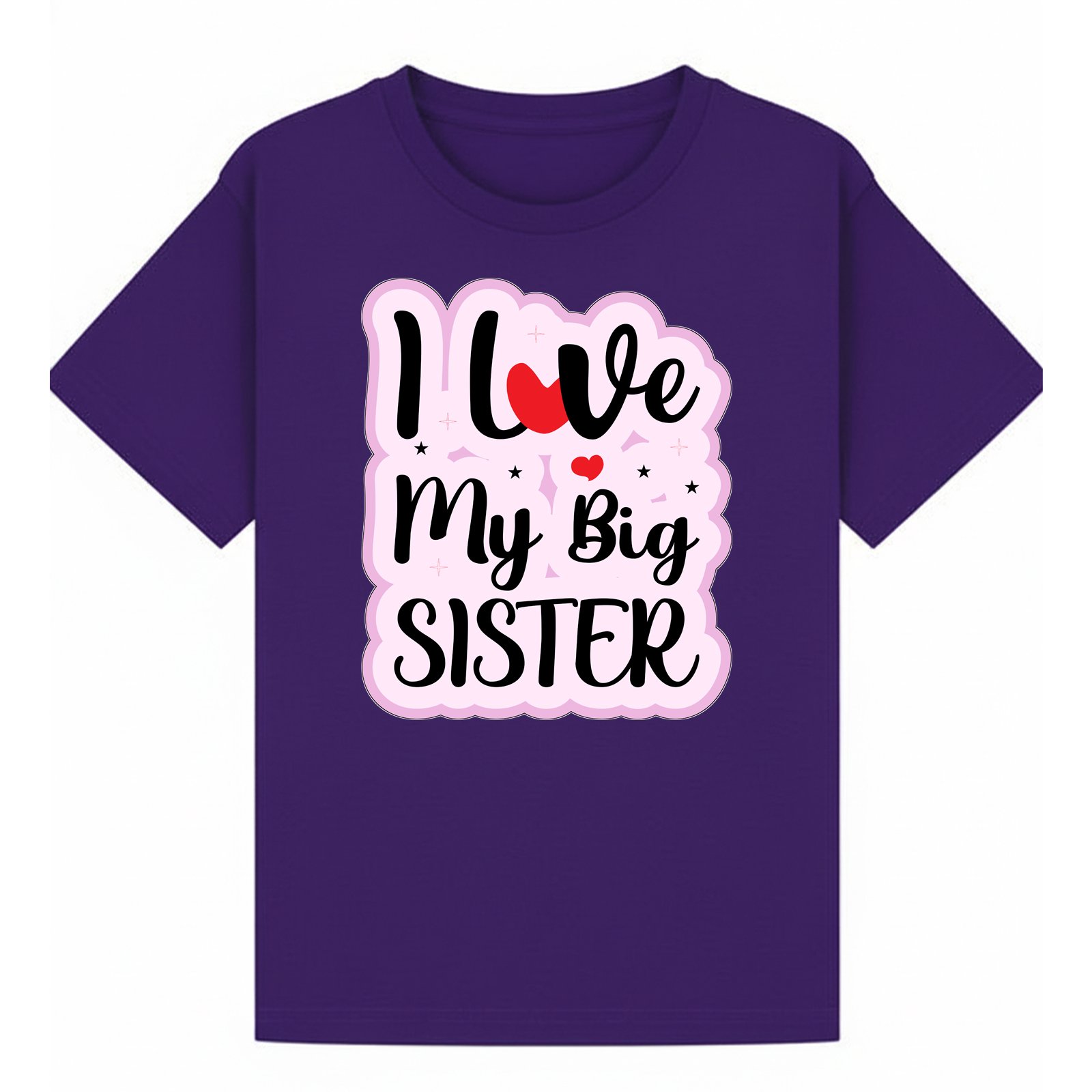 BGSIS83 artwork on purple T-shirt