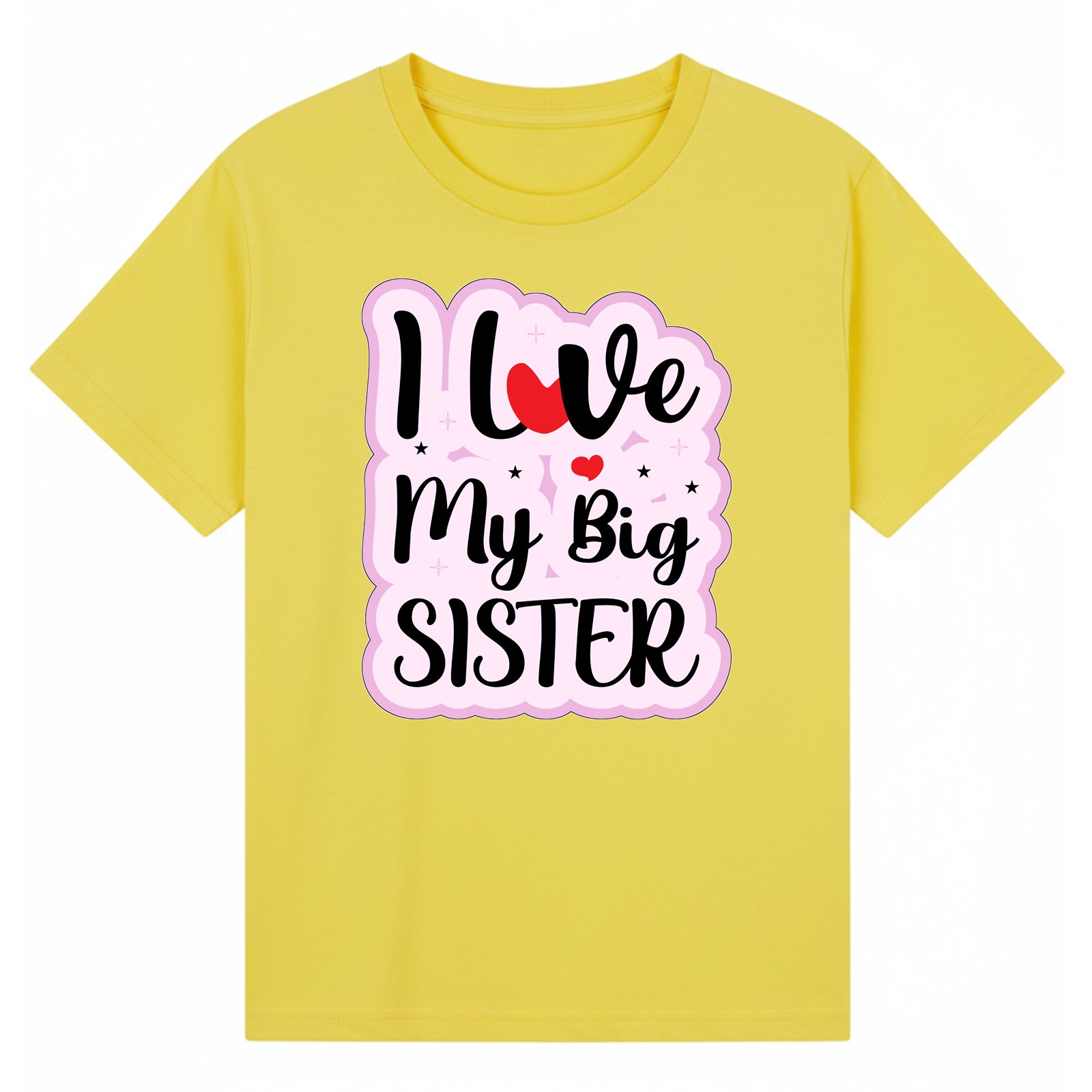 BGSIS83 artwork on yellow T-shirt