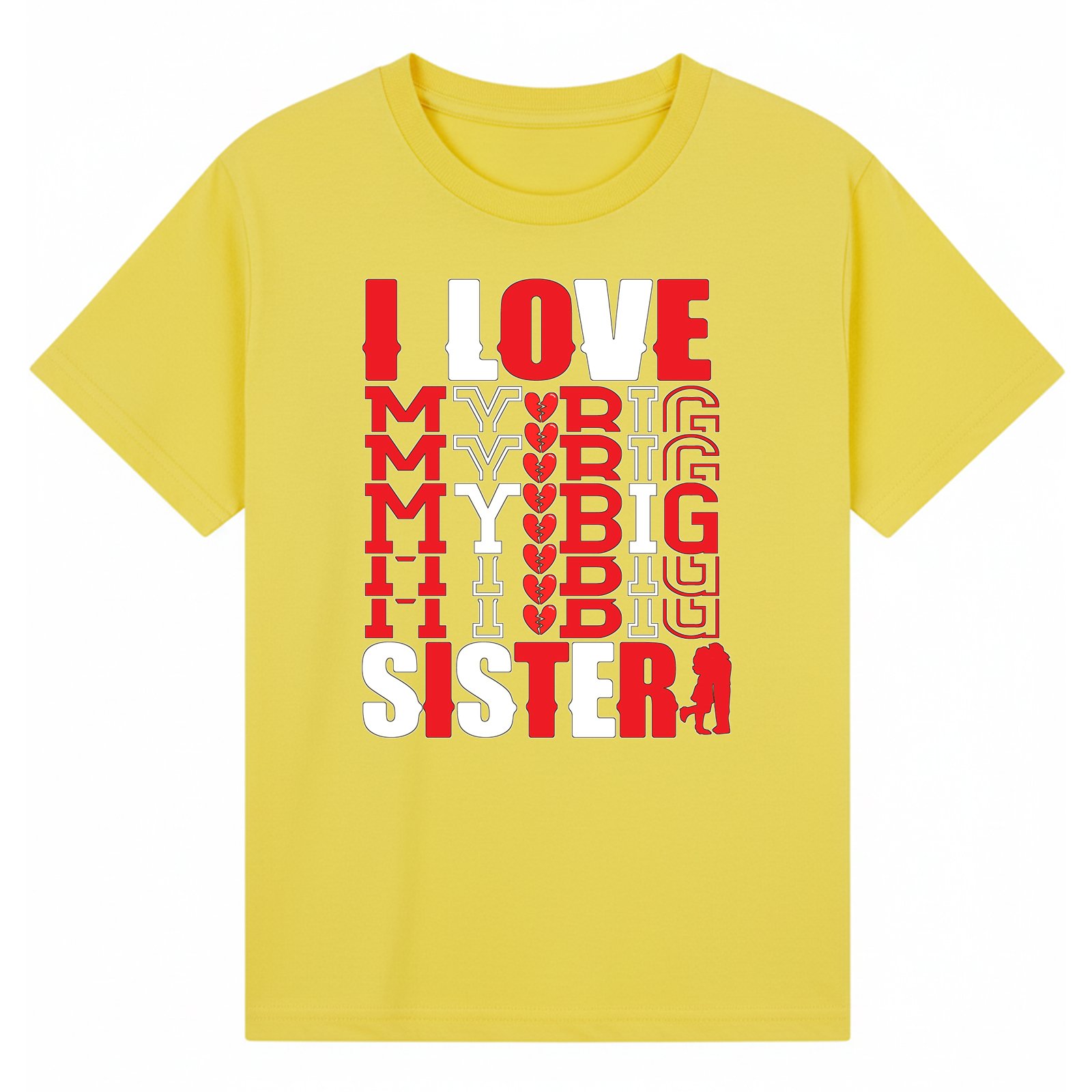 BGSIS85 artwork on yellow T-shirt