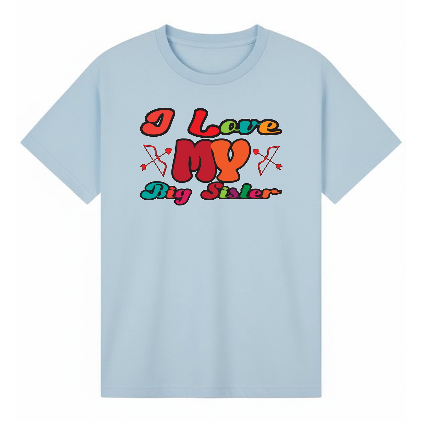 BGSIS88 artwork on light blue T-shirt