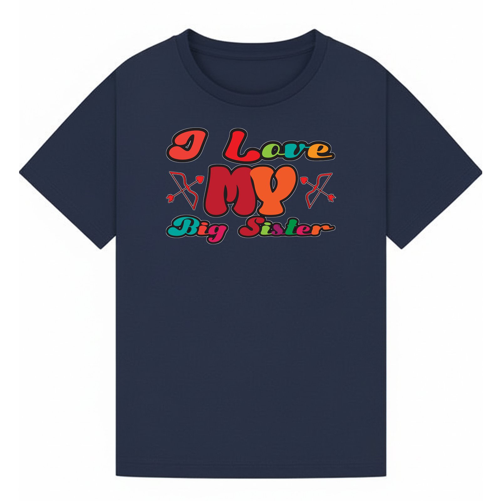 BGSIS88 artwork on navy T-shirt