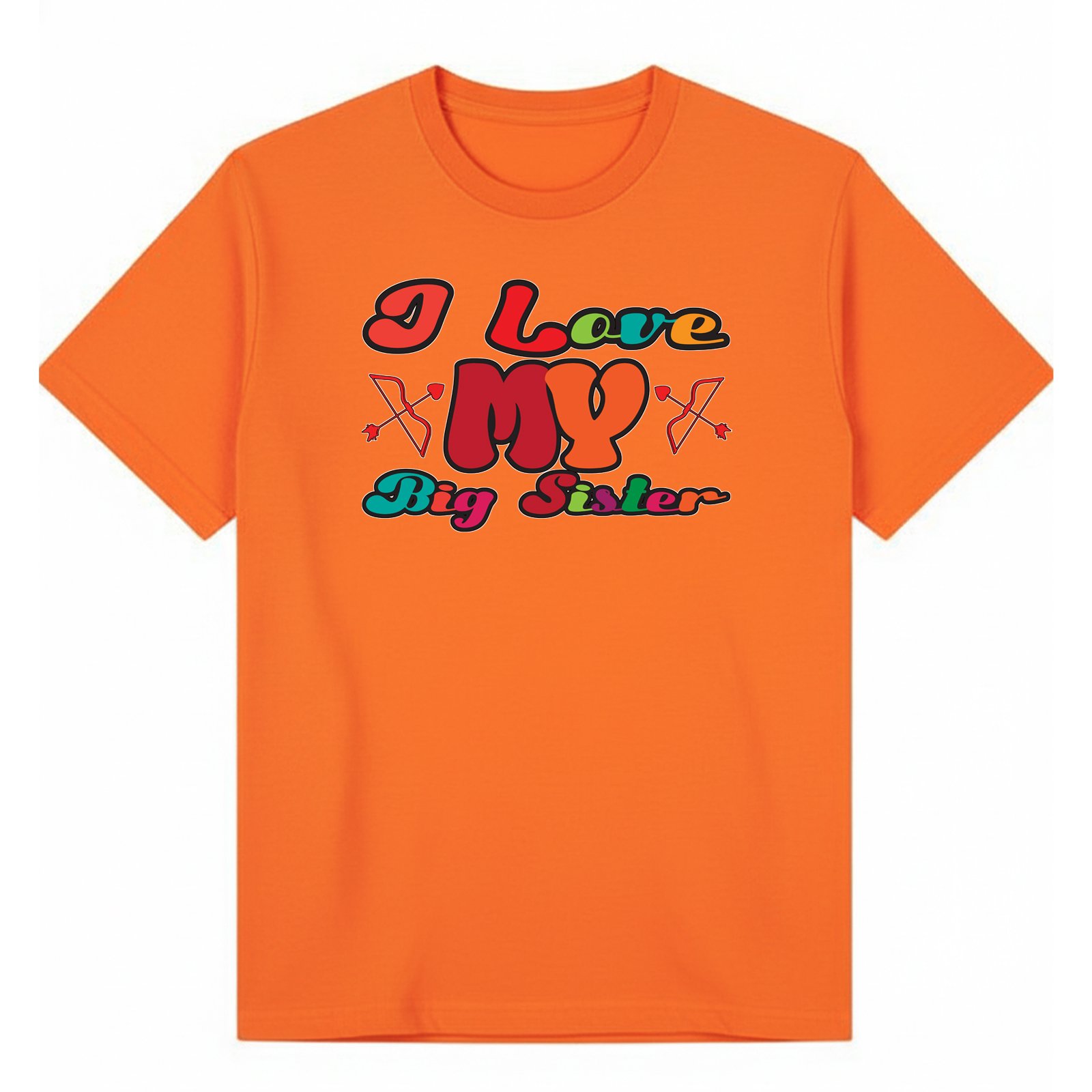BGSIS88 artwork on orange T-shirt