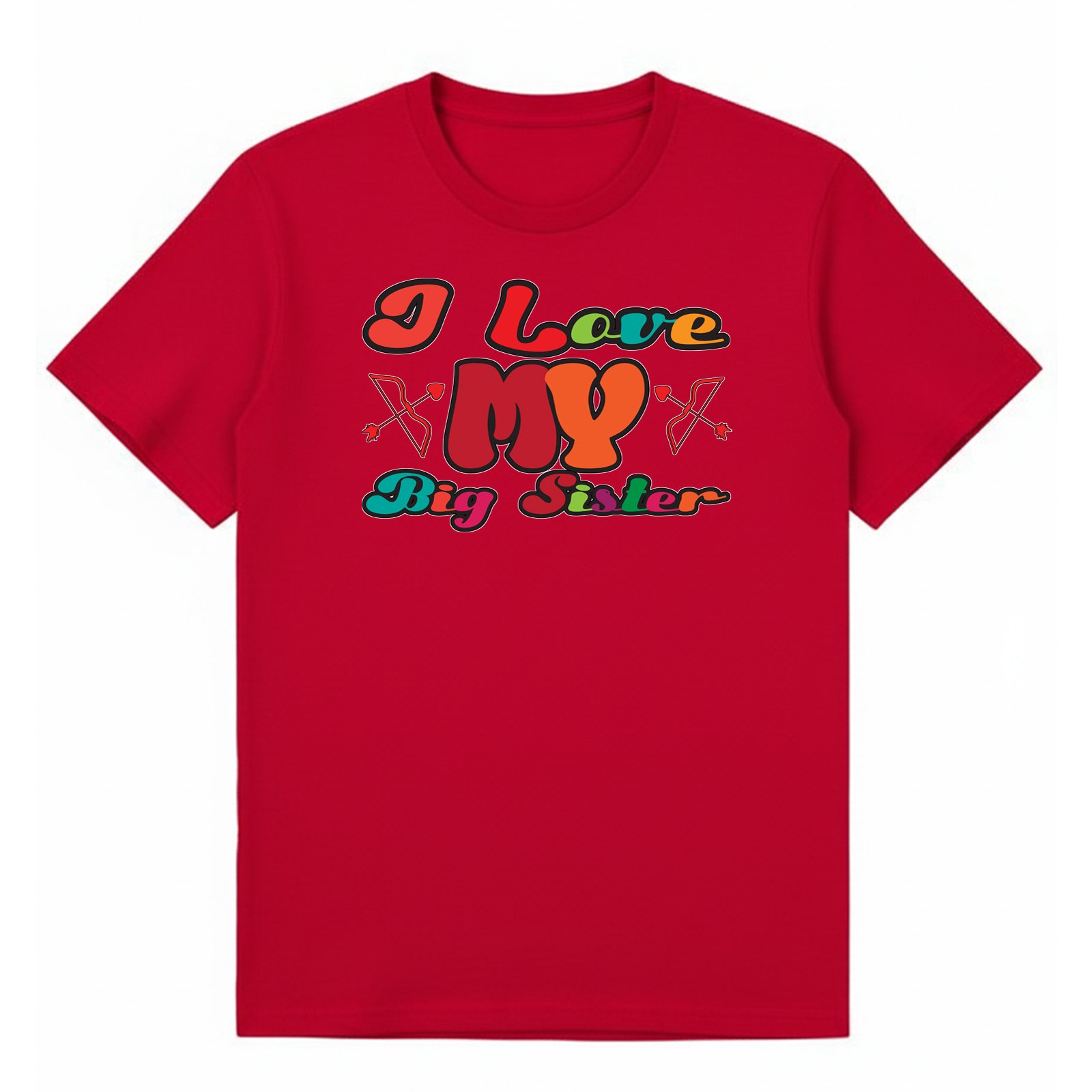 BGSIS88 artwork on red T-shirt