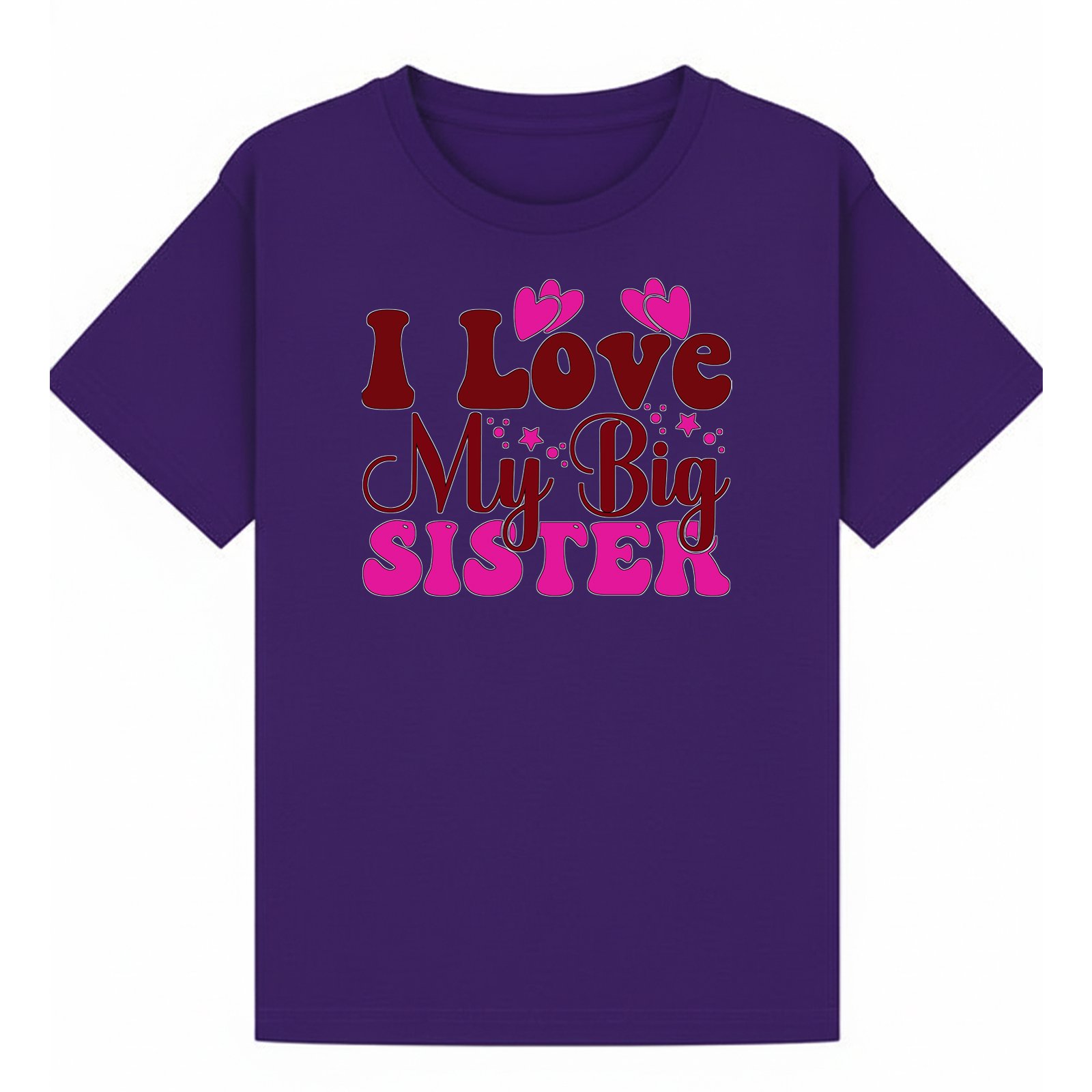 BGSIS89 artwork on purple T-shirt