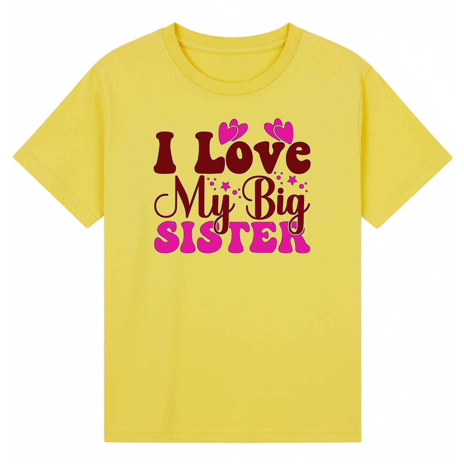 BGSIS89 artwork on yellow T-shirt