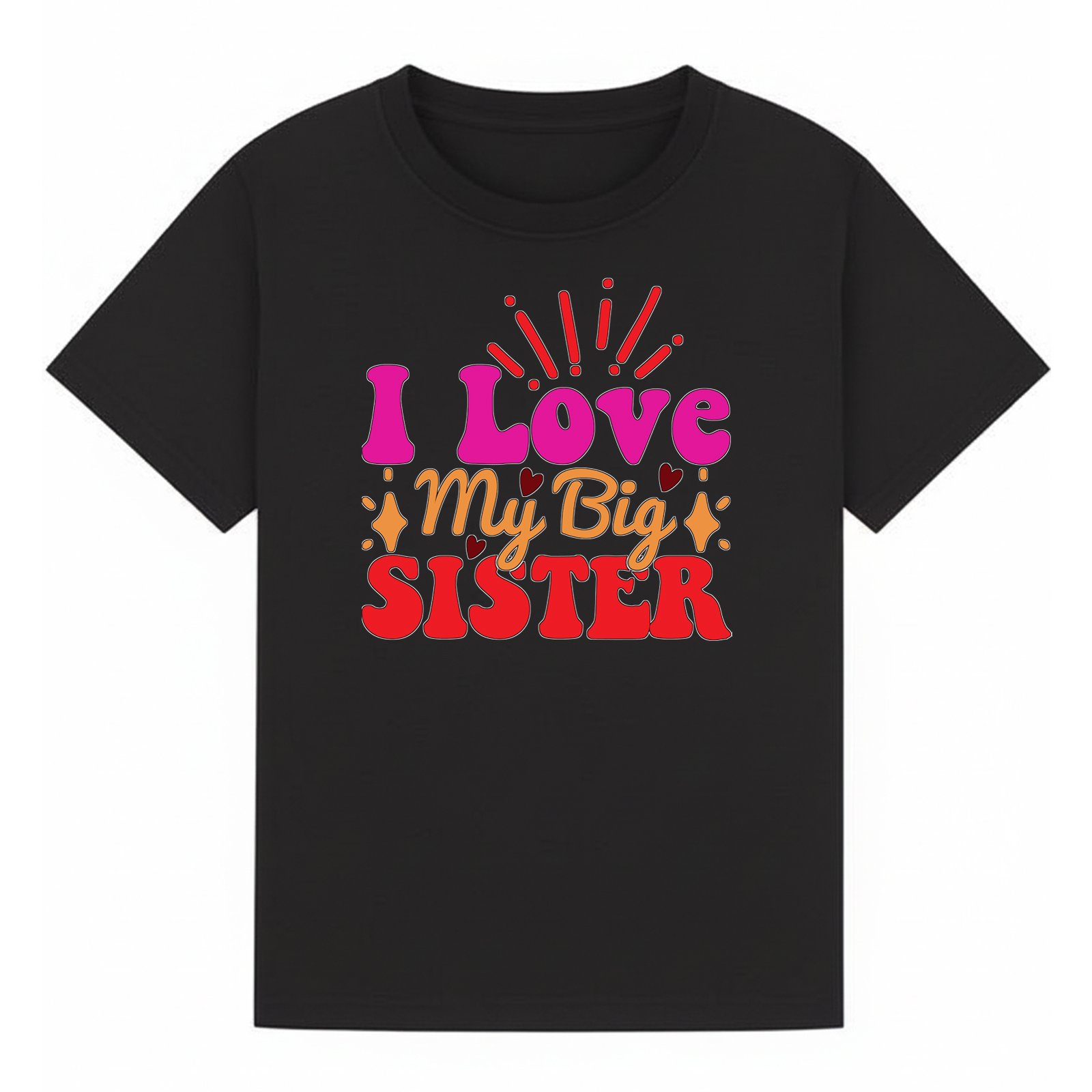 BGSIS90 artwork on black T-shirt