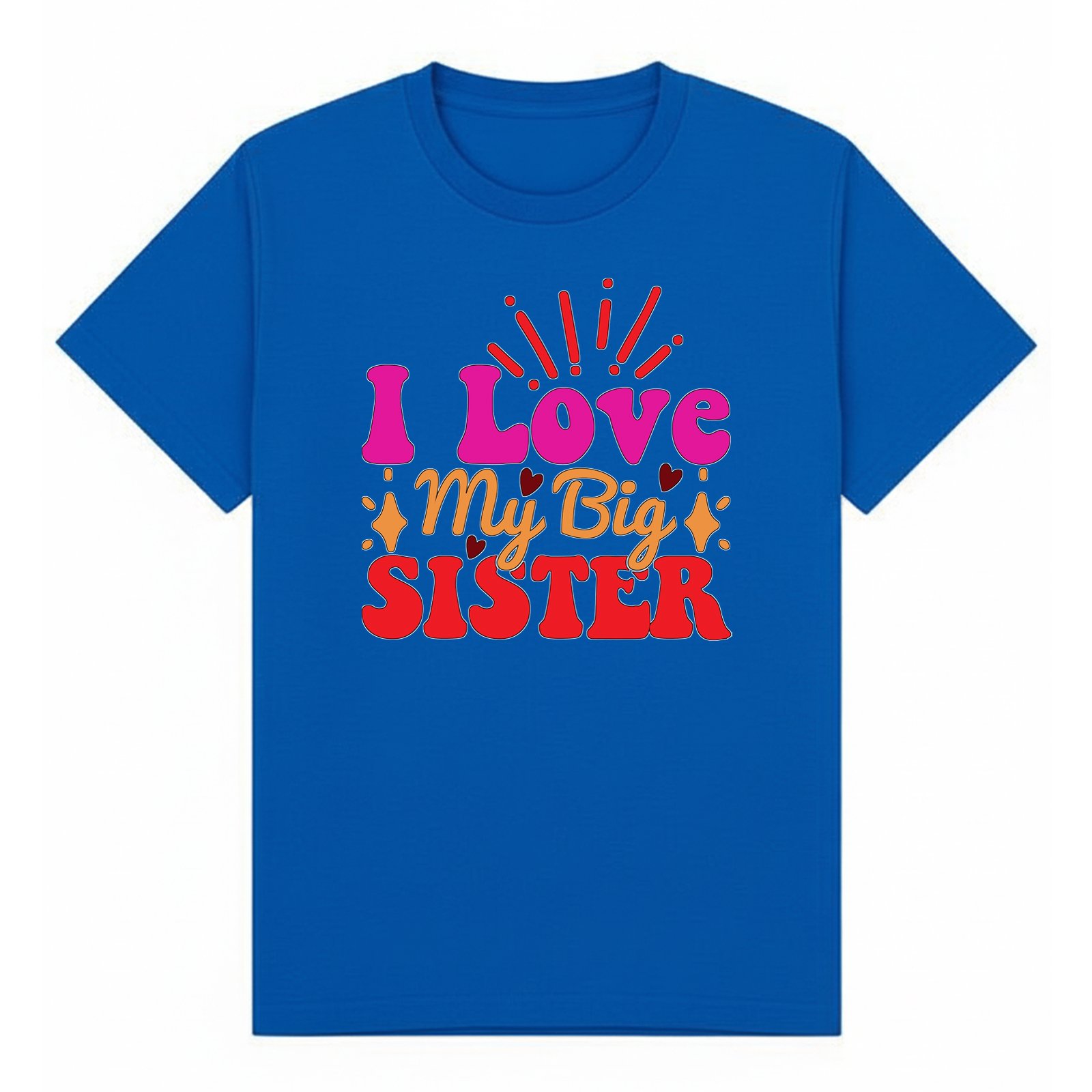 BGSIS90 artwork on royal T-shirt