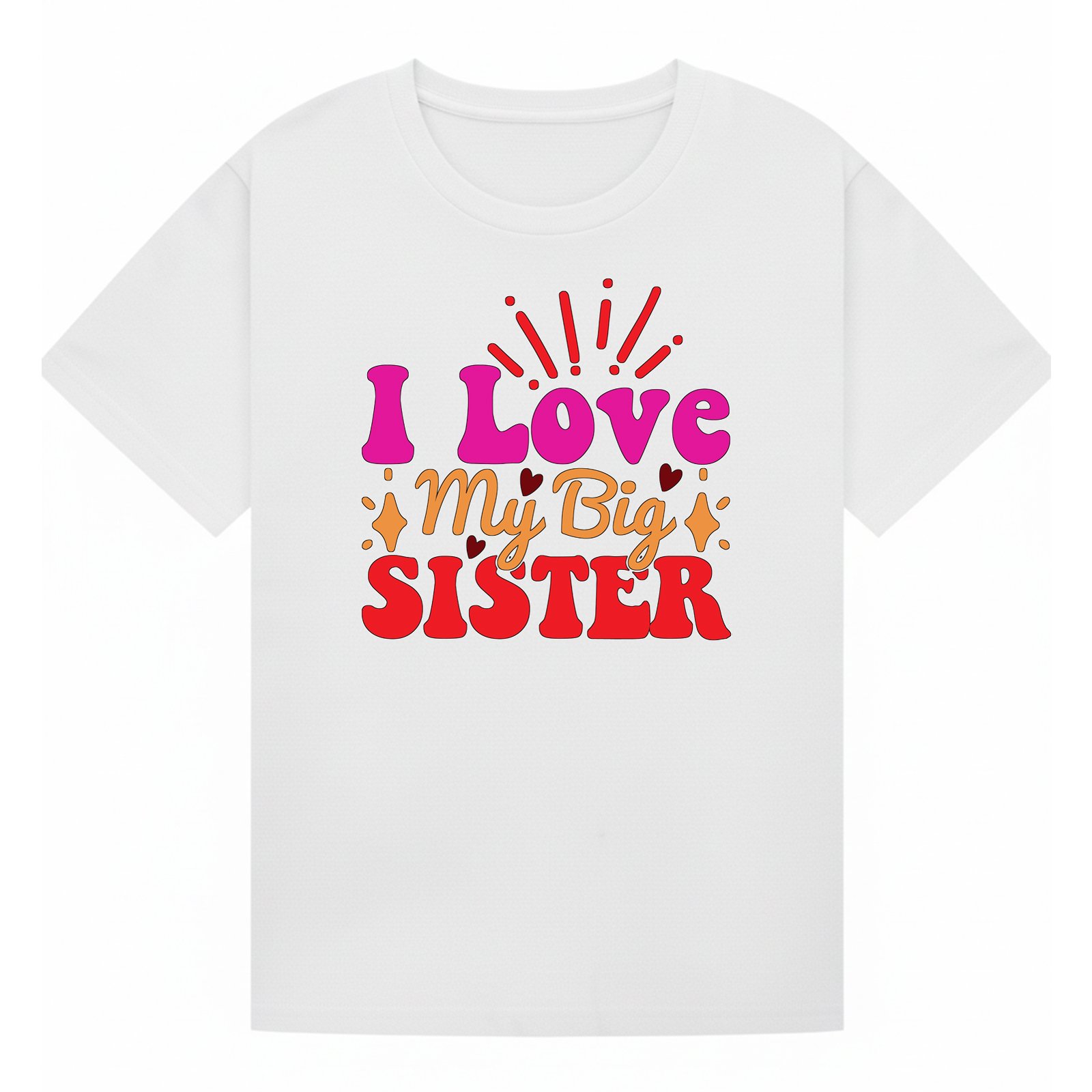 BGSIS90 artwork on white T-shirt