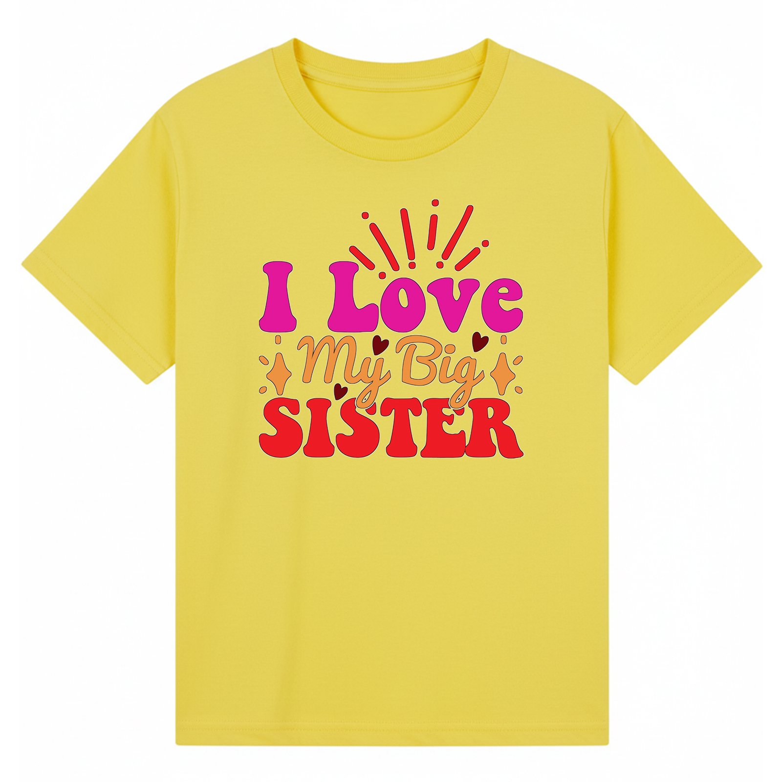 BGSIS90 artwork on yellow T-shirt