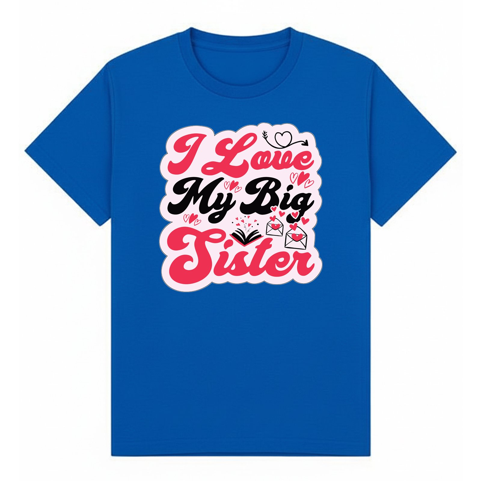 BGSIS92 artwork on royal T-shirt