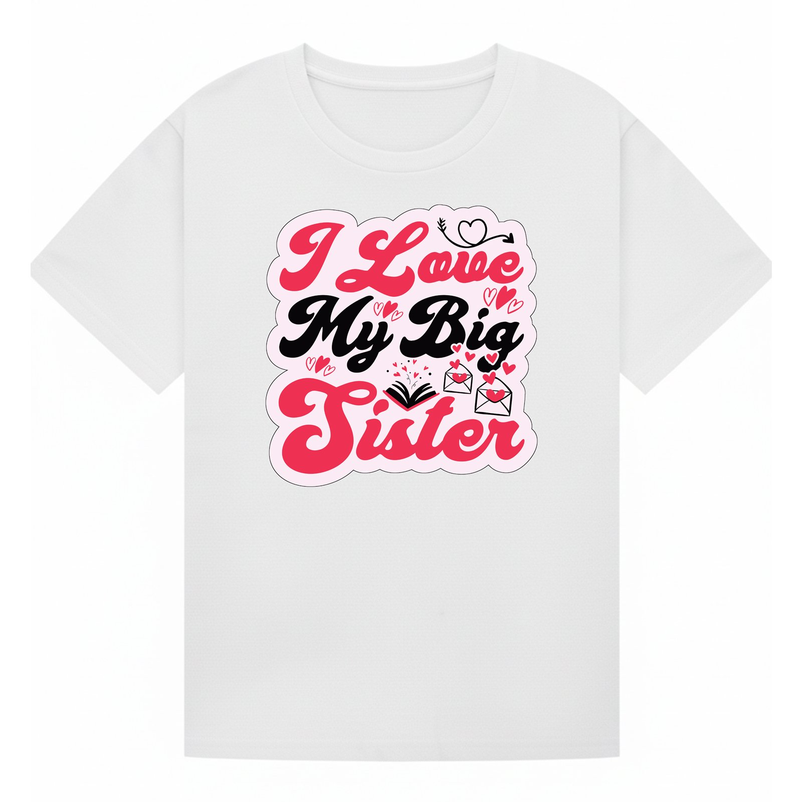 BGSIS92 artwork on white T-shirt