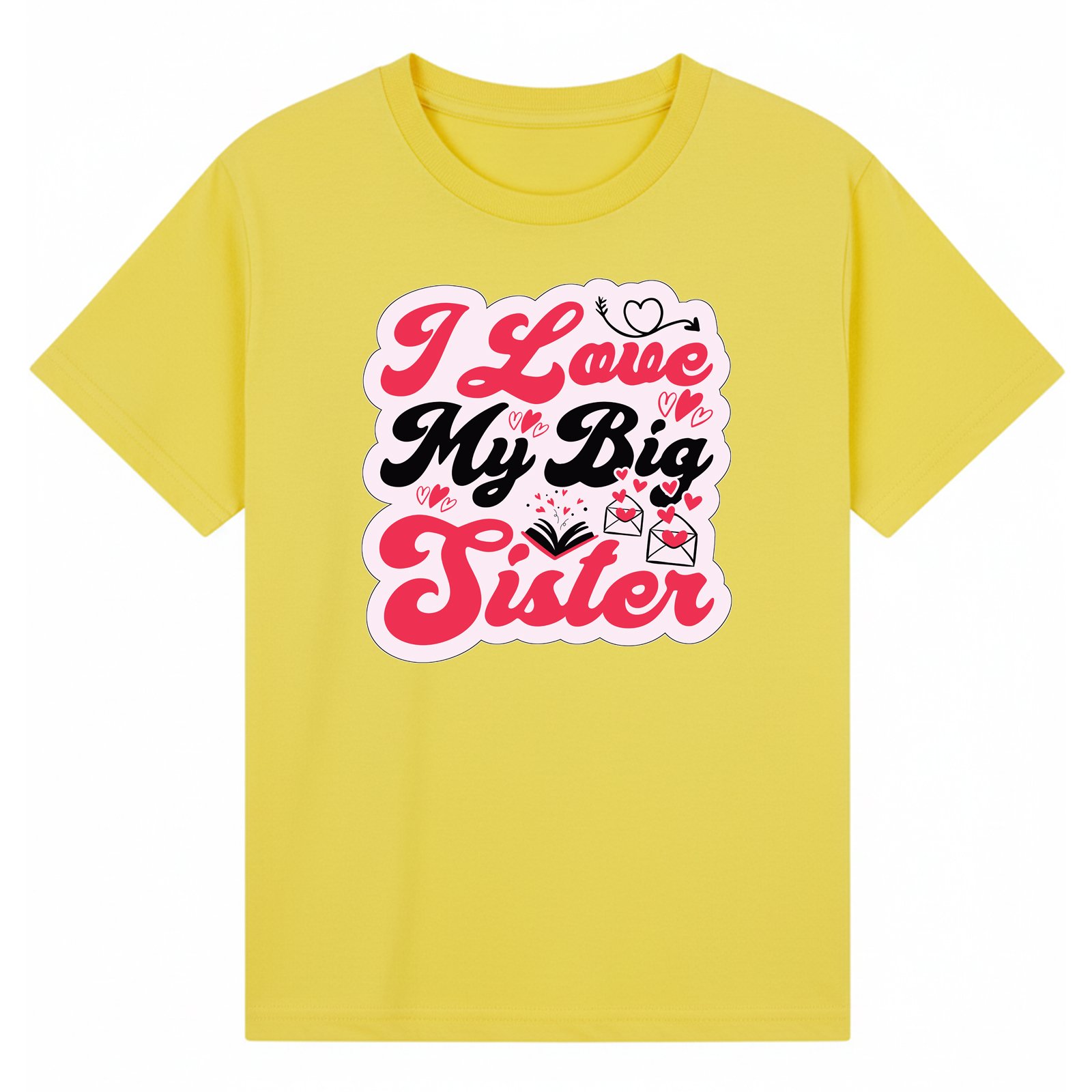BGSIS92 artwork on yellow T-shirt