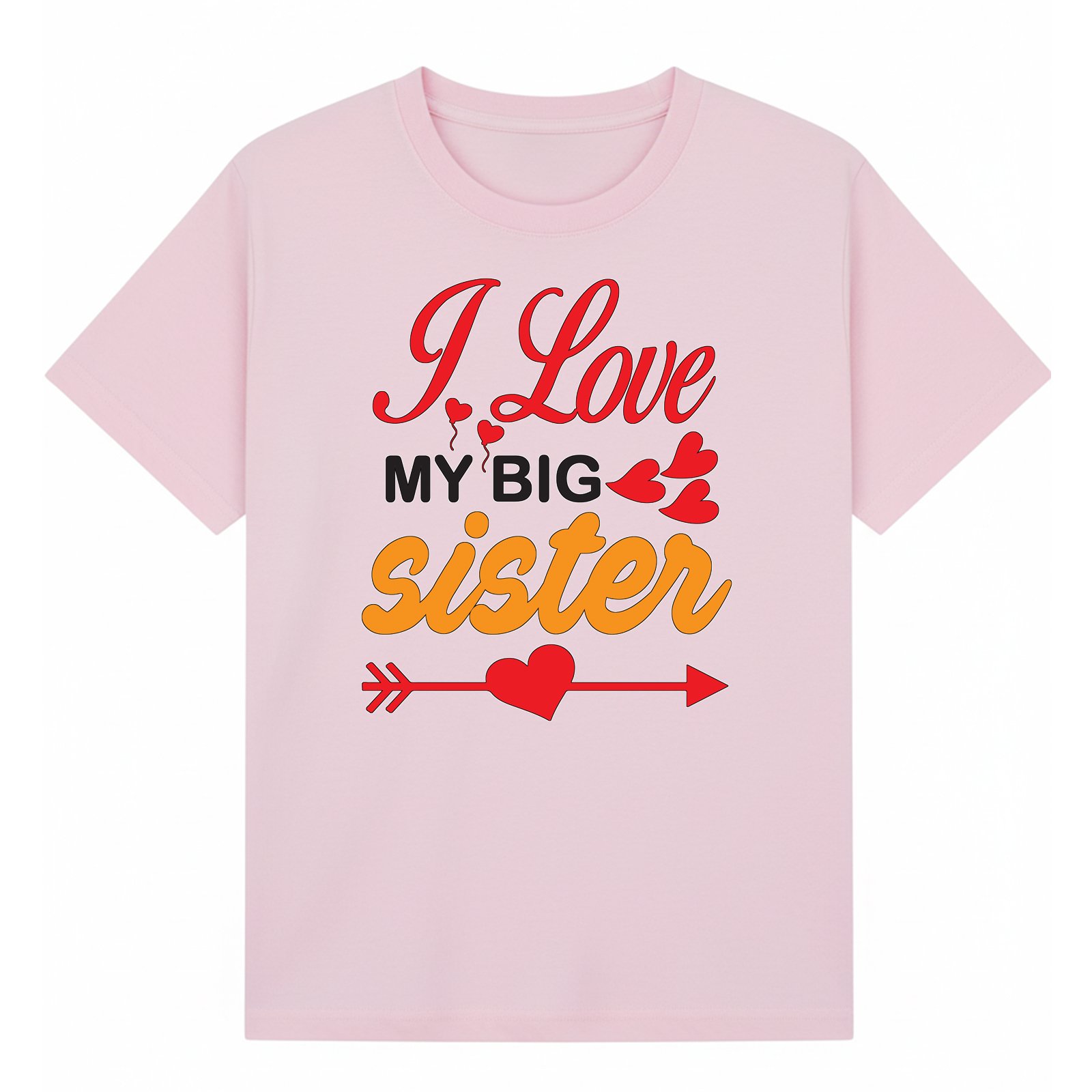 BGSIS93 artwork on light pink T-shirt