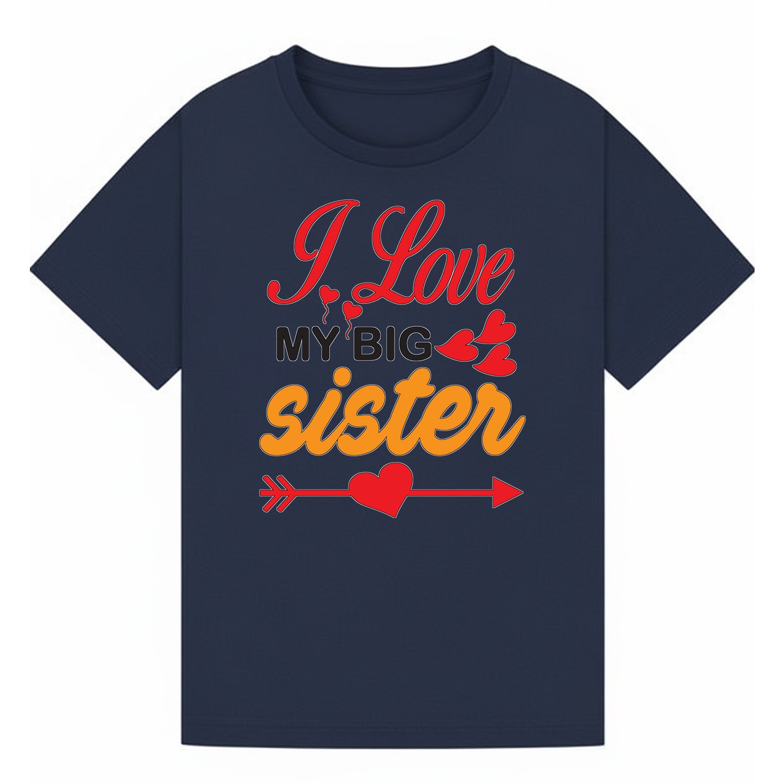 BGSIS93 artwork on navy T-shirt