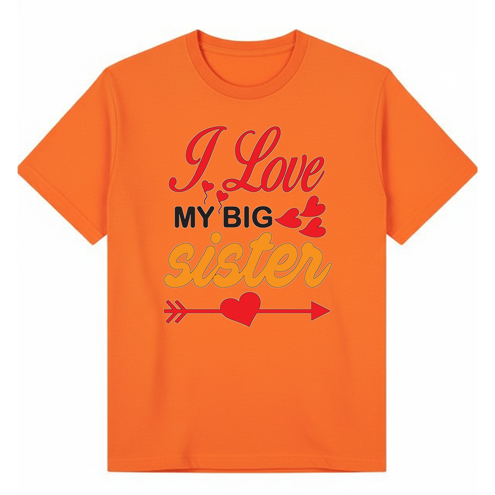 BGSIS93 artwork on orange T-shirt